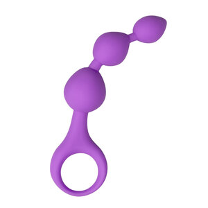 Analdildo in Kugelform aus Silikon, Lila