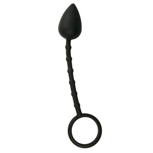 Imbed l Silikon-Anal-Plug mit Cock-Ring - schwarz