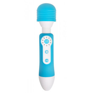 Kleiner Wand Vibrator mit 10 Funktionen in Blau