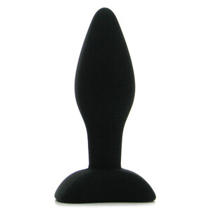 Mini Buttplug aus Silikon in Schwarz