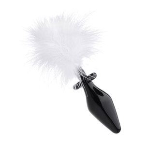 Buttplug mit Häschenschwanz in Weiß