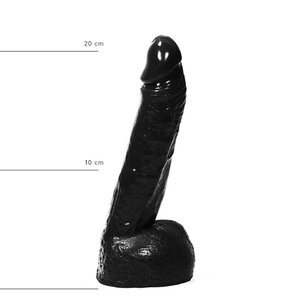 Realistischer Dildo 22 cm in Schwarz