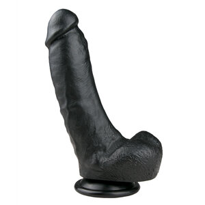 Realistischer schwarzer Dildo - 20 cm