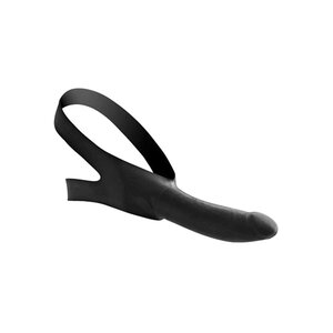 Mundknebel mit Dildo in Schwarz