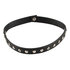 Schwarzes Lederimitat-Halsband_
