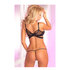 Sexy BH-Set aus Netzmaterial in Schwarz_