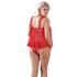 Babydoll mit Slip rot_