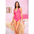 Spitzen-Body mit Neckholder NEONPINK_