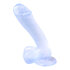 Transparenter Dildo mit Saugnapf_