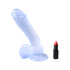 Transparenter Dildo mit Saugnapf_