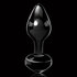 Buttplug aus Glas Icicles No 44 in Schwarz_