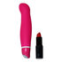 Vibrator mit runder Spitze und Wellen in Pink_