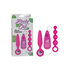 Vibrierendes Buttplug-Set in Pink_