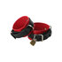 Strict Leather Deluxe Black and Red Locking Cuffs_