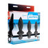 3-teiliges Set Buttplugs aus Silikon_