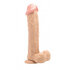 Realistischer, hautfarbener Dildo mit Hoden_