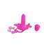 Butterfly Auflegevibrator in Pink mit Dildo_