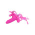 Butterfly Auflegevibrator in Pink mit Dildo_