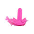 Butterfly Auflegevibrator in Pink mit Dildo_