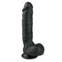 Realistischer schwarzer Dildo - 22,5 cm_