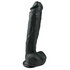 Realistischer schwarzer Dildo - 26,5 cm_