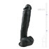 Realistischer schwarzer Dildo - 26,5 cm_