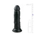 Realistischer Dildo Schwarz - 15,5_