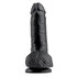 King Cock 17 cm Dildo mit Hoden Schwarz_