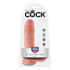 Hautfarbener King Cock 20 cm Dildo mit Hoden_