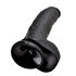 King Cock 23 cm Dildo mit Hoden Schwarz_