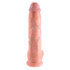 King Cock 25 cm Dildo mit Hoden - Hautfarben_