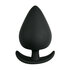 Schwarzer Anker-Buttplug - Medium_