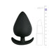 Schwarzer Anker-Buttplug - Medium_