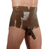 Latex-Pants mit Penis-Hoden-Hülle_