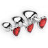 Chrom Herzen 3-teiliges Analplug Set_