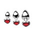 Chrom Herzen 3-teiliges Analplug Set_