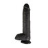 King Cock 25 cm Dildo mit Hoden Schwarz_