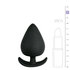 Schwarzer Anker-Buttplug - Schwarz_
