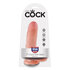 King Cock 17 cm Dildo mit Hoden - Hautfarben_