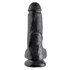 King Cock 20 cm Dildo mit Hoden Schwarz_