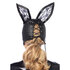 Bunny-Maske aus Kunstleder - Schwarz_