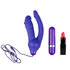 Doppelter realistischer Vibrator - Lila_