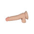 Vibrierender Dildo realistisch mit Hoden – 18 cm_