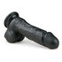 Realistischer schwarzer Dildo - 17,5 cm_