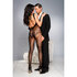 Bandeau Top Blumendruck Catsuit im Schritt offen_