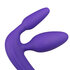 Dreifacher Umschnalldildo in Violett_