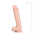 Realistischer XXL-Dildo mit Hoden- 34 cm_