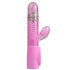 Stoßender Vibrator mit Perlen in Pink_