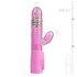 Stoßender Vibrator mit Perlen in Pink_