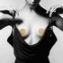 Flash herzförmiger Nippelaufkleber - golden_